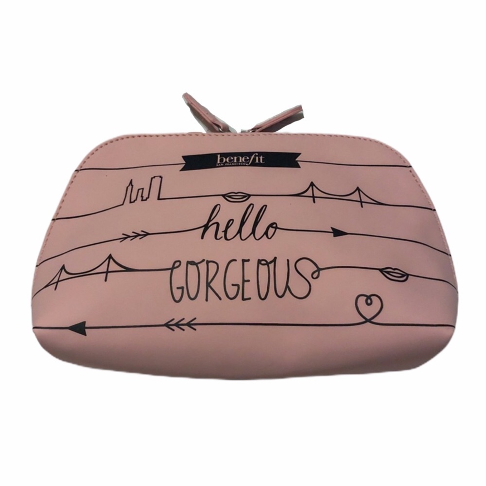 🆕 NWOT Benefit Pink Cosmetic Bag